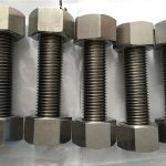 निकेल धातूंचे मिश्रण 400 एन 2.4360 नट फास्टनरसह पूर्णपणे थ्रेड रॉड