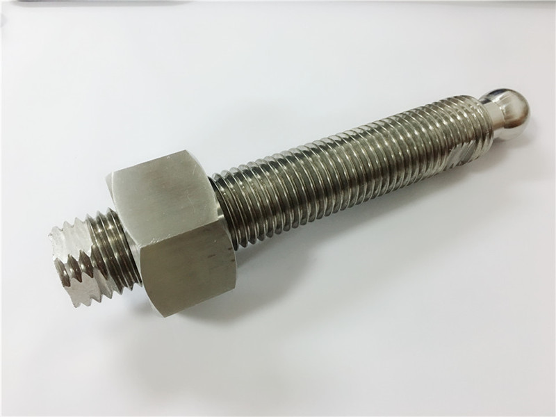 सानुकूलित उच्च दर्जाचे सीएनसी लेथ टर्निंग टायटॅनियम बॉल स्टड फास्टनर्स